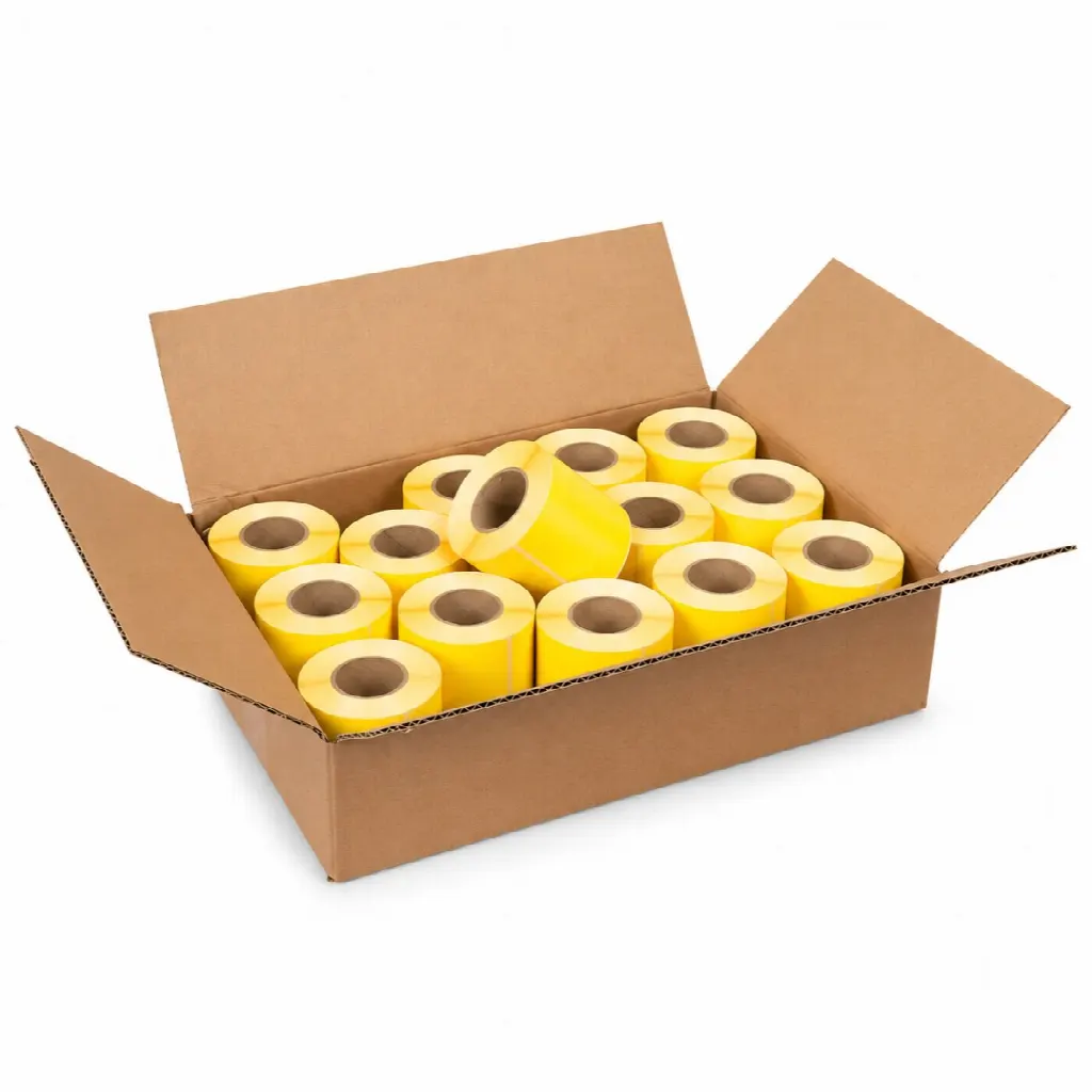 Etiquetas para equipaje CoatCheck, 14×160 tickets, amarillo