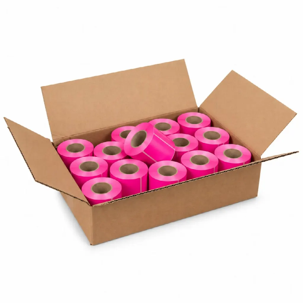 Etiquetas para equipaje CoatCheck, 14×160 tickets, rosa