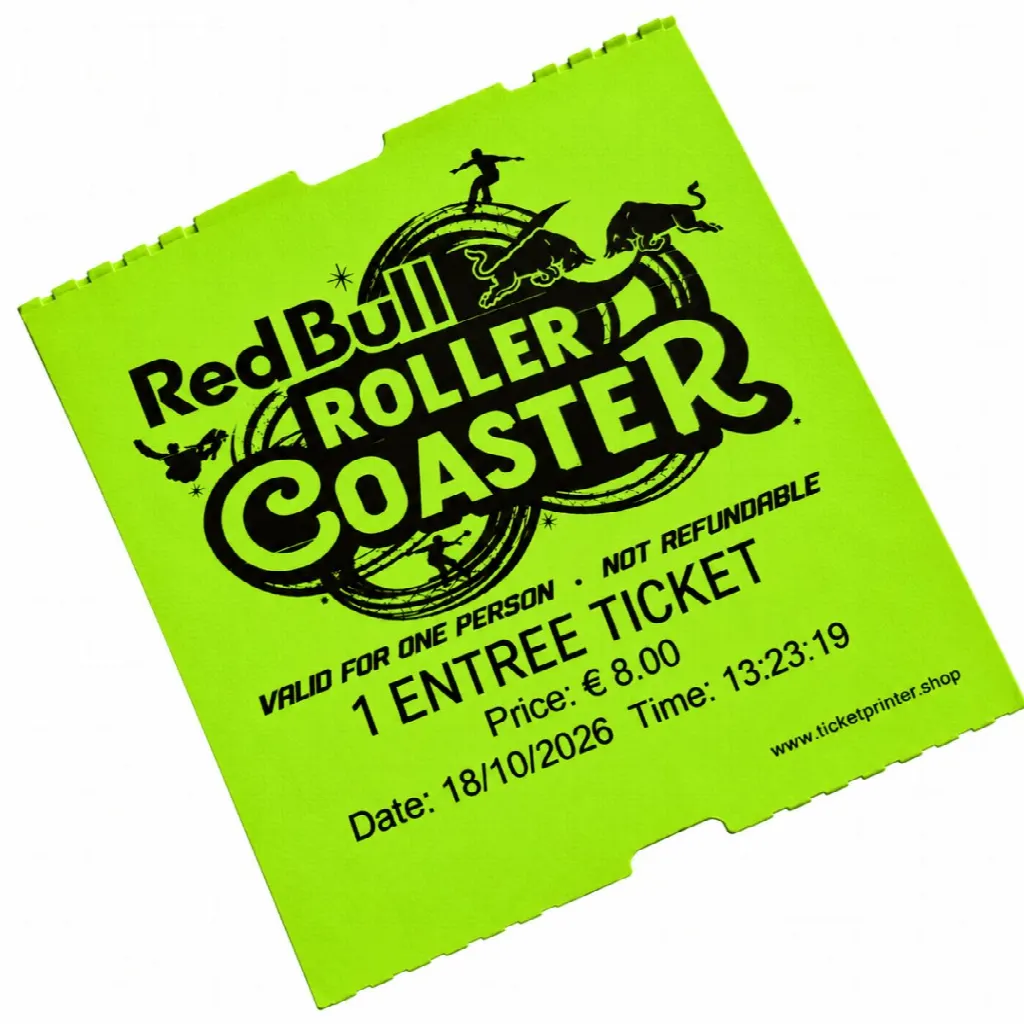 Rollo CoatCheck, entradas económicas sin resguardo de control, 14 x 550 tickets, verde