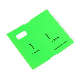1000 pre-printed cloakroom tickets, neon green
