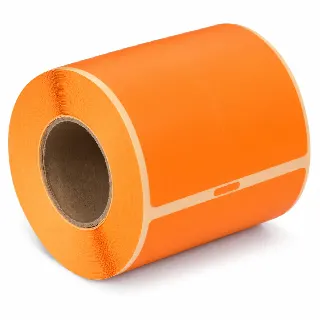 Etiquetas para equipaje CoatCheck, 14×160 tickets, naranja