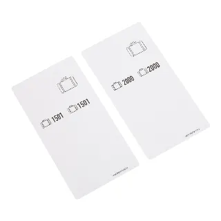 500 Self-adhesive pre-printed luggage labels, series 1501 – 2000